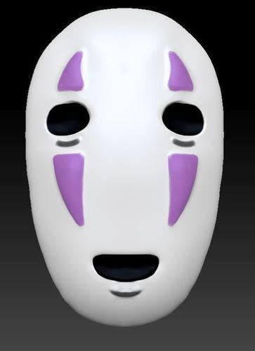 3D Printed No-Face Mask from SpiritedAway (Wearable if Modified) by 3D Printed Aspie | Pinshape