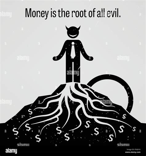 Money is the Root of all Evil Stock Vector Image & Art - Alamy