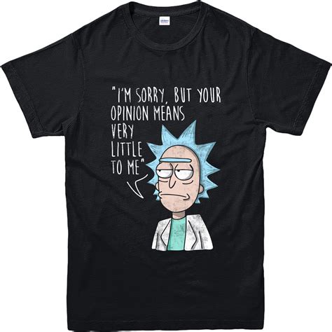 Rick and Morty T-Shirt, Opinion Means Nothing T-Shirt, Inspired Top (RMOMN) | eBay