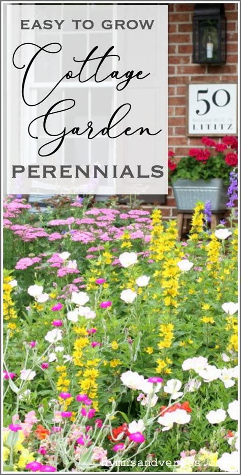 This post shares easy to grow cottage garden perennials and a printable list to take to your ...