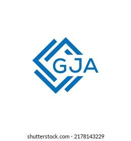 Gja Letter Logo Design On White Stock Vector (Royalty Free) 2178143229 | Shutterstock