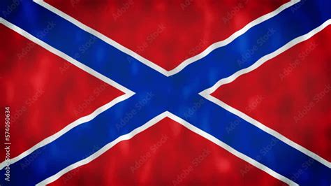 Flag of NEW RUSSIA. Novorossiya flag. National 3d Novorossiya flag ...