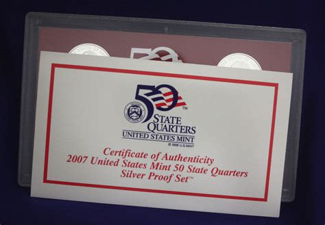 2007 U.S. Made 50 State Quarter SILVER Proof Set. In original GRAY box. | eBay