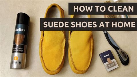 How to clean SUEDE SHOES - YouTube