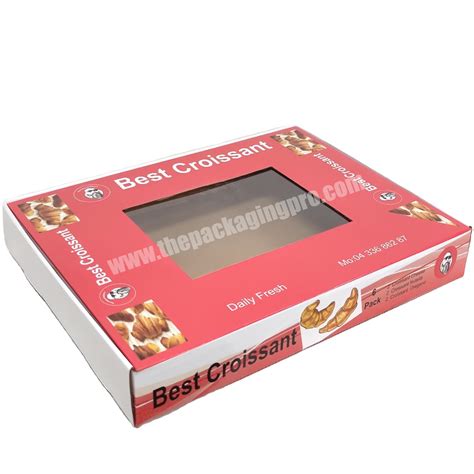 Luxury Food Pizza Cookie bakery Boxes Cardboard Packaging Box With Clear Window