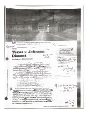 Texas v Johnson Dissent.pdf - | Course Hero