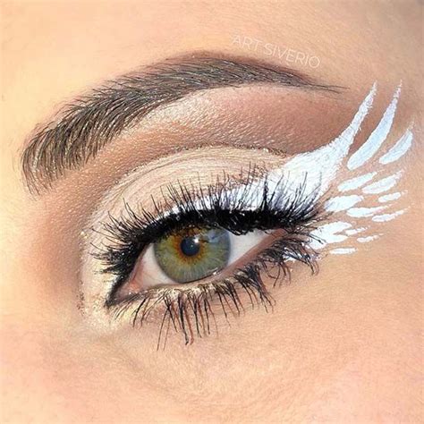 23 Best Angel Makeup Ideas for Halloween - StayGlam | Angel makeup ...