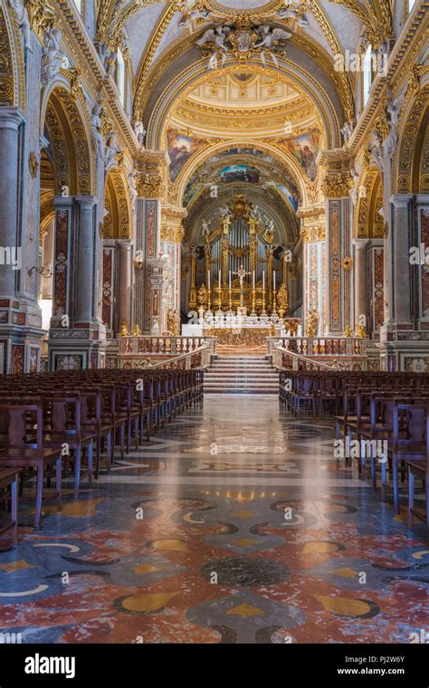 Abbey of Monte Cassino interior, Lazio, Italy Stock Photo - Alamy