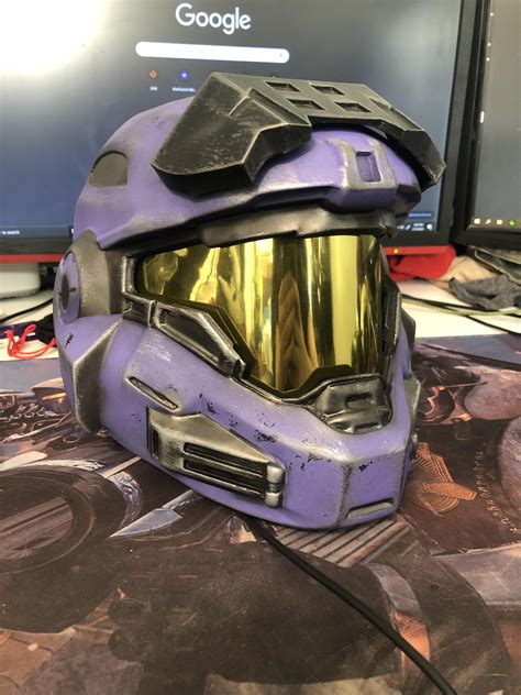 Repaint of my 3D printed Mark V (b) helmet! : r/halo