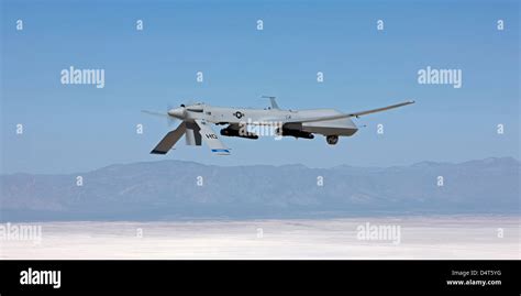 An MQ-1 Predator flies a training mission over the White Sands National ...