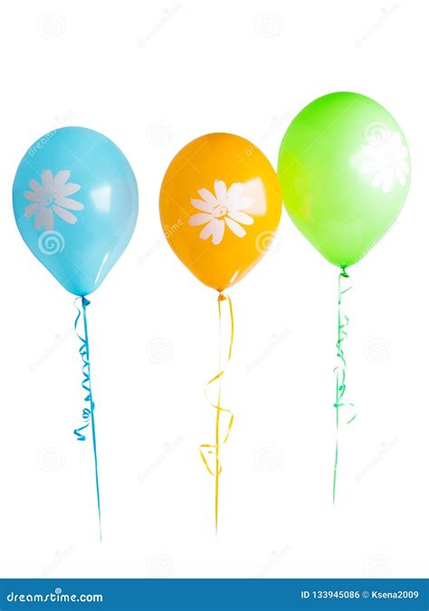 Color Balloons with Helium Isolated Stock Photo - Image of colorful ...