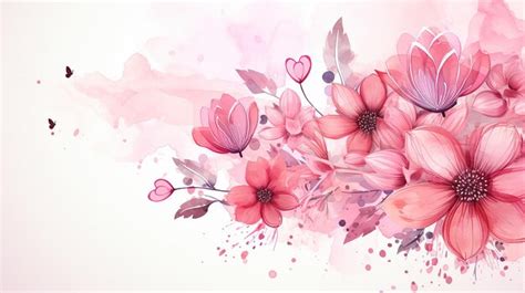 Premium AI Image | love heart and watercolor