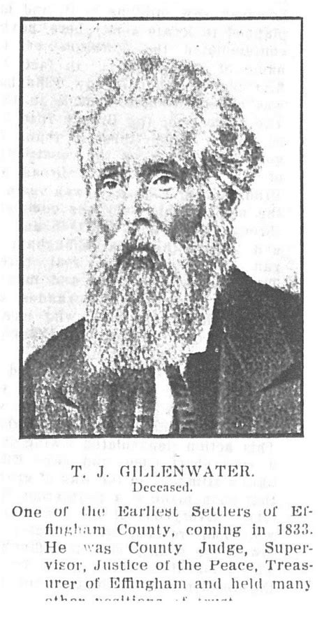 One of the Earliest Settlers of Effingham County, coming in 1833. He was County Judge ...