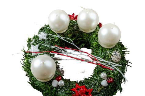 Advent Wreath Forest Branch White, Pine, Traditional, Decoration PNG ...