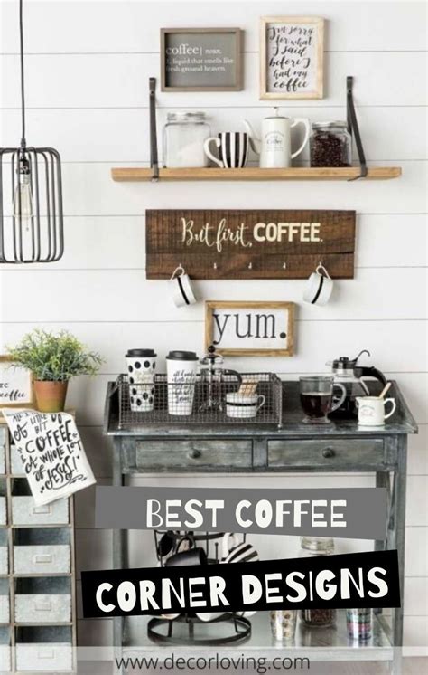 26+ Special Coffee Corner Setting And Decor Ideas In Living Room | Kitchen decor, Coffee bar ...