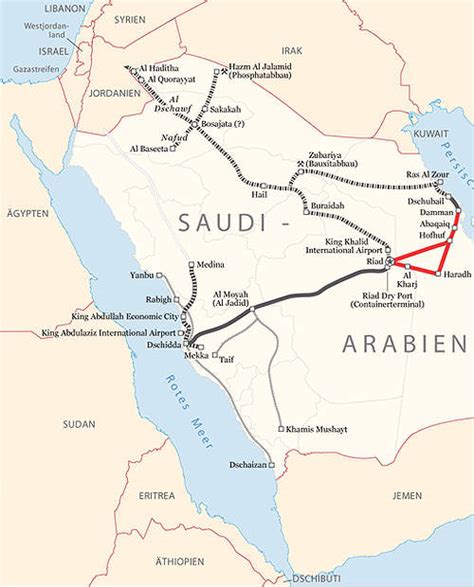 Saudi Rail Network Map