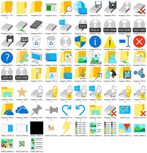 Download icons from Windows 10 build 10036