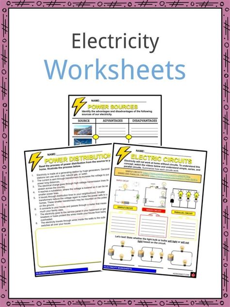 Electricity Facts, Worksheets & Information For Kids