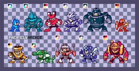 I made more pixel art renditions of Robot Masters, this time based on ...