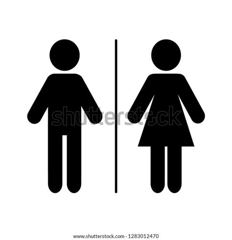 Wc Sign Icon Toilet Symbol Washroom Stock Vector (Royalty Free) 1283012470 | Shutterstock