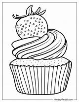 Cute Cupcake Printable Coloring Pages sketch template