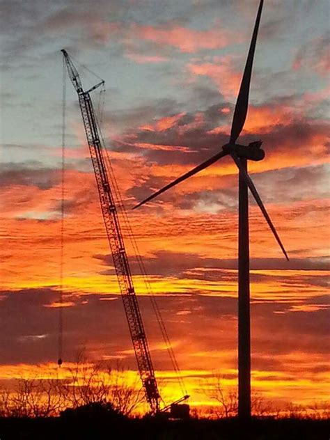 Sunset | Wind farm, Wind turbine, Wind energy