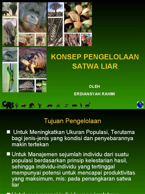 Konsep Pengelolaan Satwa Liar | PDF