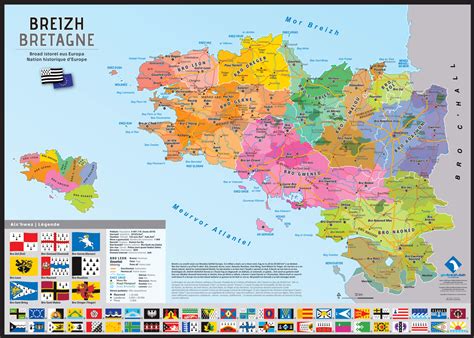 Carte des pays historiques de Bretagne | Eurominority.eu