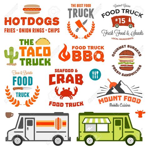 841+ Food Truck Logo Mockup Photoshop File