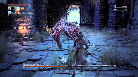 Bloodborne blood starved beast - YouTube