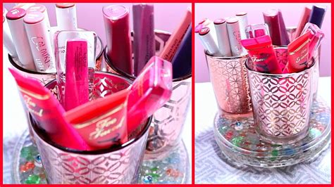 DIY ROTATING MAKEUP ORGANIZER (DOLLAR TREE) - YouTube