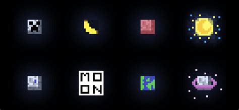 Had a lot of fun designing moon phases for my space texture pack : r ...