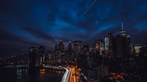 2048x1152 Newyork Night Buildings 4k 2048x1152 Resolution HD 4k Wallpapers, Images, Backgrounds ...