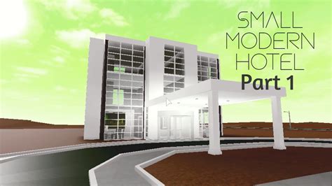 Small modern hotel || Part 1 || Welcome to Bloxburg - YouTube