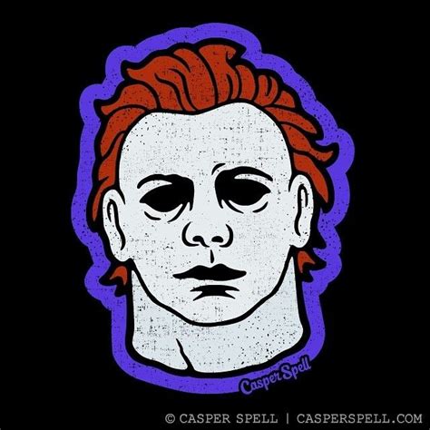 Michael Myers Mask Halloween Movie Art Design Illustration Scary Spooky Creepy Casper Spell (www ...