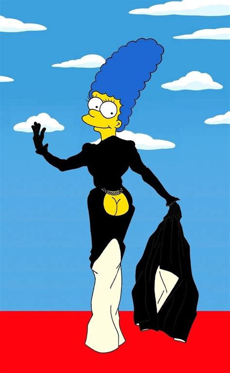 Marge in Mugler / Marge Simpson Models The Most Iconic Fashion Poses Of All Time via Illustrator ...