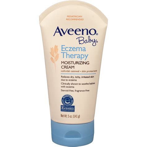 Aveeno Baby Moisturizing Cream, Eczema Therapy, 5 oz (140 g)