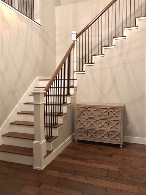 Staircase Remodel 0132 | Stair railing design, Staircase railing design ...