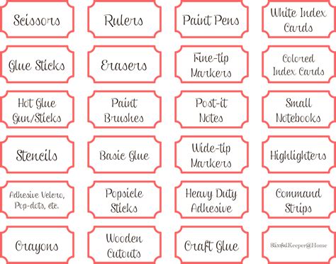 OperationOrganize: Small Supply Storage | Labels printables free, Organizing labels, Diy labels