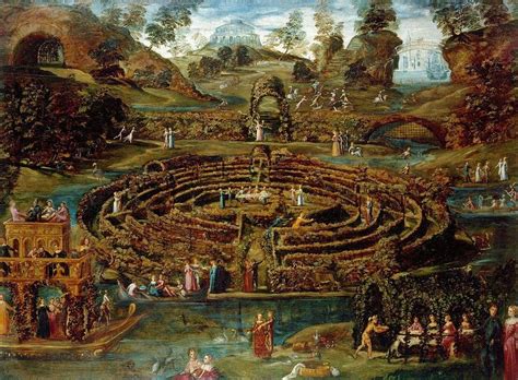 Pleasure Garden with a Maze Painting by Lodewijk Toeput | Fine Art America