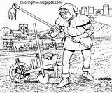 Cartoon Free Medieval Coloring Pages For Kids  sketch template
