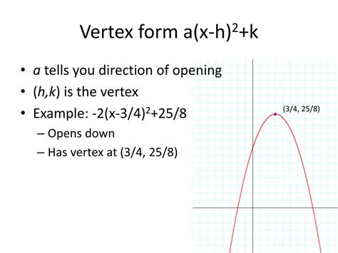 PPT - Vertex Form PowerPoint Presentation, free download - ID:2384030