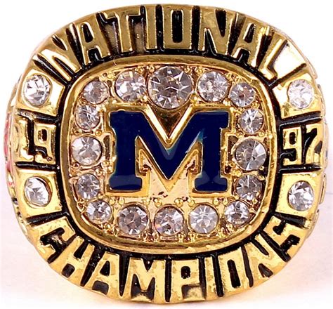 Michigan High Quality Replica 1992 Rose Bowl National Champions Ring ...