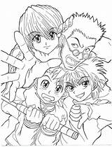 Hunter X Characters 3 Coloring Page  Free Printable sketch template