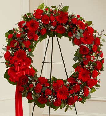 Serenity Wreath - Red : College Station Florist : College Station TX Flower Delivery : Aggieland ...