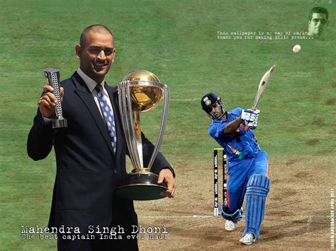 Ms Dhoni World Cup 2011 Wallpapers