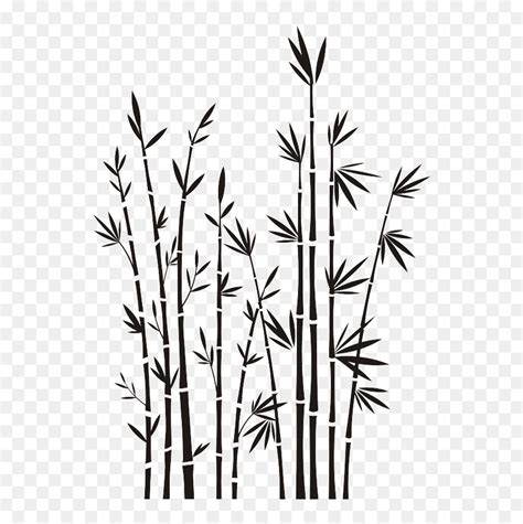 Bamboo Silhouette Png Clipart , Png Download - Bamboo Tree Vector ...