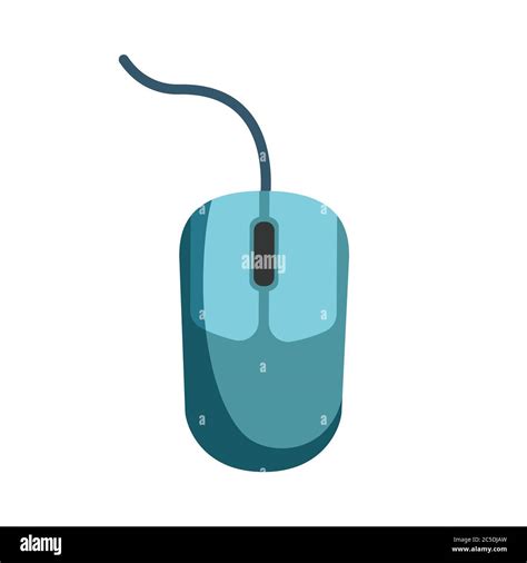 Computer Mouse Laptop on white background. Vector illustration in ...