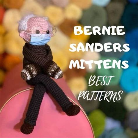 10 Bernie Sanders Mittens crochet patterns - Anvi’s Granny Handicrafts