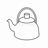 Tea Kettle Coloring Page Sketch Coloring sketch template